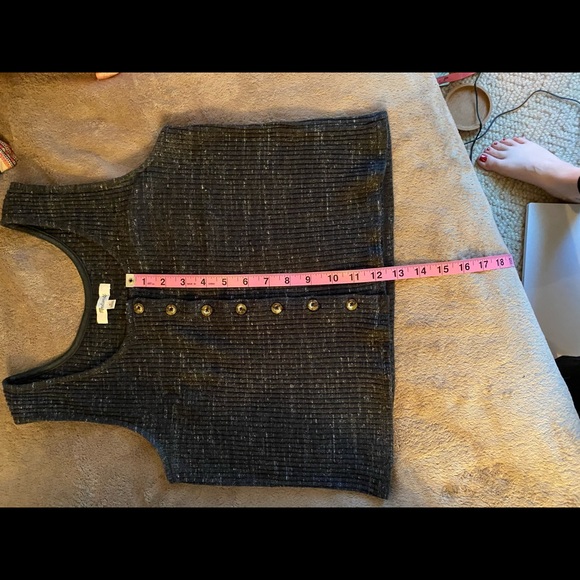 Madewell knit button cropped front tank - Picture 7 of 7